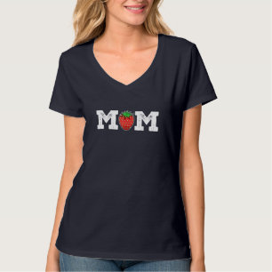 Erdbeere Mama Frucht Lover Fruitarian Mother's Day T-Shirt