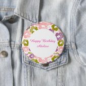 Erdbeere, Matcha, Schokolade und Ube Mochi Donuts Button (Beispiel)