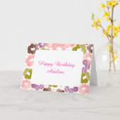 Erdbeere, Matcha, Schokolade und Ube Mochi Donuts Karte (Gelbe Blume)