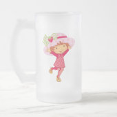 Erdbeere Mattglas Bierglas (Links)