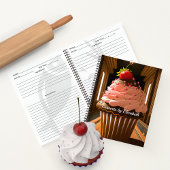 Erdbeere Mattiert Cupcake Dessert Rezepte Notizblock