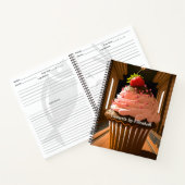 Erdbeere Mattiert Cupcake Dessert Rezepte Notizblock (Innenseite)