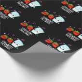 Erdbeere Milch Shake Funny Food Puff Dark BG Geschenkpapier (Ecke)