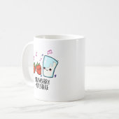 Erdbeere Milch Shake Funny Food Puff Kaffeetasse (Vorderseite Links)