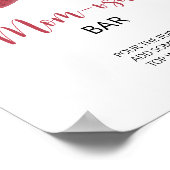 Erdbeere - Mimosa Bar Babydusche Poster (Ecke)