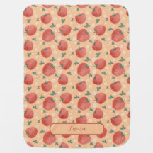 Erdbeere mit Blume Peach