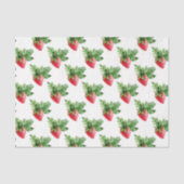 Erdbeere mit grünem Leaf Seidenpapier (Vorderseite)