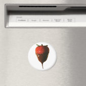 Erdbeere mit Schokolade Magnet (In Situ (Geschirrspüler))