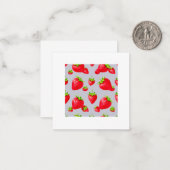 Erdbeere Mitteilungskarte (Vorderseite/Rückseite Beispiel)