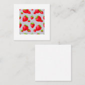 Erdbeere Mitteilungskarte (Vorne/Hinten)
