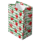 Erdbeere Mittlere Geschenktüte (Vorderseite Schrägansicht)