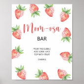 Erdbeere Mom-osa-Bar  Poster (Vorne)
