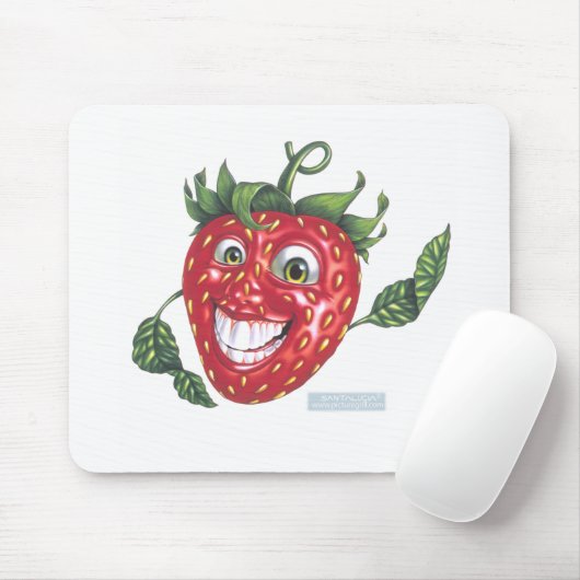 Erdbeere Mousepad (Mit Mouse)