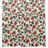 Erdbeere-Muster Duschvorhang (Vorderseite)