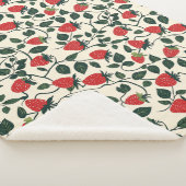 Erdbeere-Muster Sherpadecke (3/4)