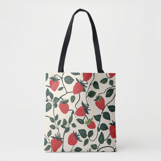 Erdbeere-Muster Tasche (Vorderseite)