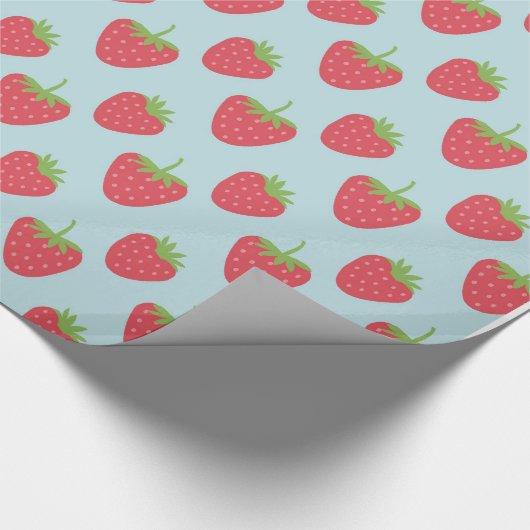 Erdbeere Musterfruchtpapier Geschenkpapier (Ecke)
