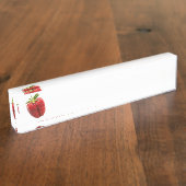 Erdbeere Namensplakette (Seite)