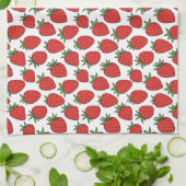 Erdbeere | Niedliche Einrichtung der Küche Geschirrtuch (Gefaltet)