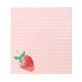Erdbeere Notizblock (Vorderseite)