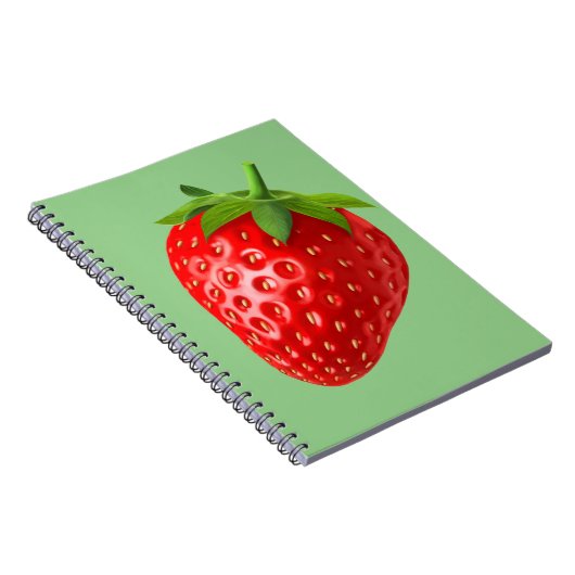 Erdbeere Notizblock (Rechte Seite)