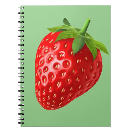 Erdbeere Notizblock (Vorderseite)