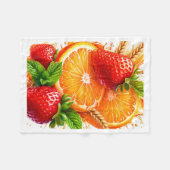 Erdbeere Orange Frische Decke (Vorderseite (Horizontal))