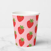 Erdbeere Pappbecher (Rückseite)