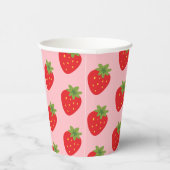Erdbeere Pappbecher (Rechts)