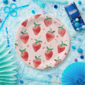 Erdbeere Pappteller (Party)