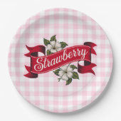 Erdbeere Pappteller (Vorderseite)
