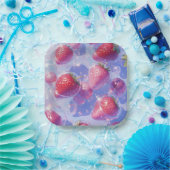 Erdbeere Pappteller (Party)