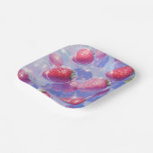 Erdbeere Pappteller (Gewinkelt)