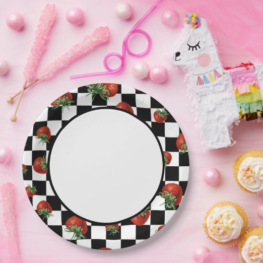Erdbeere Pappteller (Party)