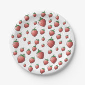 Erdbeere Pappteller (Vorderseite)