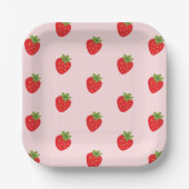 Erdbeere Pappteller (Vorderseite)