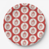 Erdbeere Pappteller (Vorderseite)