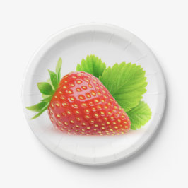 Erdbeere Pappteller