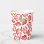 Erdbeere Party Cups | Strawberry Birthday Cups Pappbecher (Rechts)
