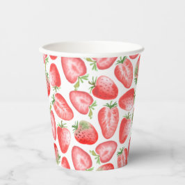 Erdbeere Party Cups | Strawberry Birthday Cups Pappbecher