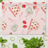 Erdbeere-Party Geschirrtuch (Gefaltet)
