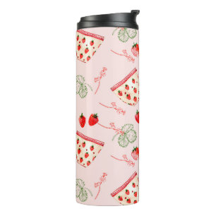 Erdbeere-Party Thermosbecher