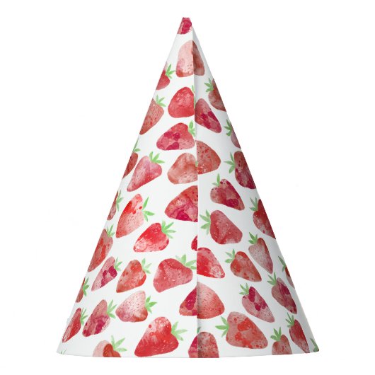 Erdbeere Partyhütchen (Rückseite)