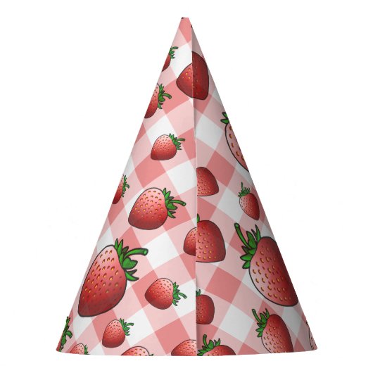 Erdbeere Partyhütchen (Rückseite)