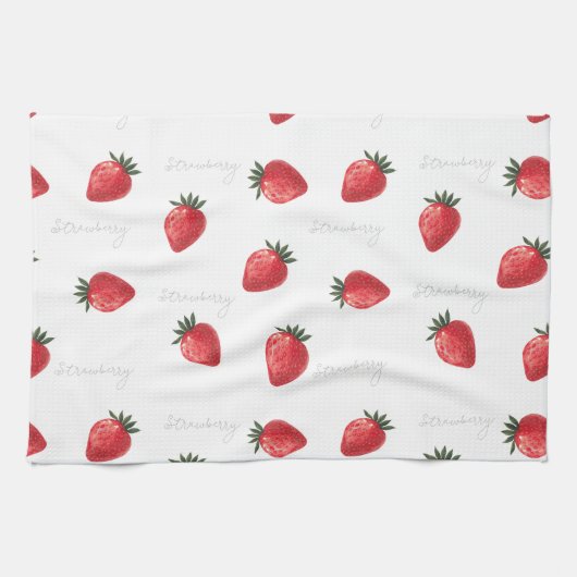 Erdbeere Peachify Geschirrtuch (Horizontal)