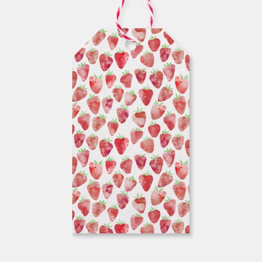 Erdbeere Personalisiert Geschenkanhänger (Rückseite)