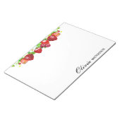 Erdbeere Personalisiert Notizblock (angewinkelt)