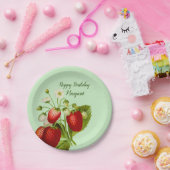 Erdbeere Personalisiert Paper Tellers Party Waren Pappteller (Party)