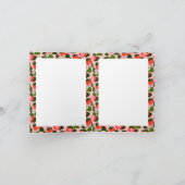 Erdbeere personalisiertes Foto zum ersten Geburtst Einladung (Innenseite)