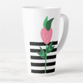 Erdbeere Pflanze Schwarze Streifen Milchtasse (Rechte Ecke)